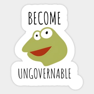 Become Ungovernable Shirt, Funny Meme Shirt, Oddly Specific Shirt, Dank Meme Shirt, Cartoon Meme Shirt, Parody Shirt, Funny Gift, Meme Shirt Sticker